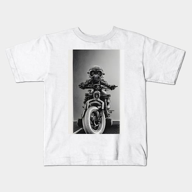 Moto chopper from the future №0013 Kids T-Shirt by Elba from Ukraine